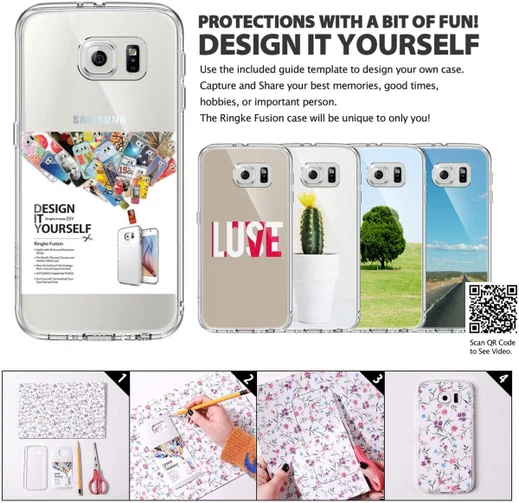 Ringke Fusion Samsung Galaxy S6 hoesje doorzichtig Crystal View afbeelding 5