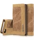 Apple iPhone SE/5/5S Caseme Canvas Skin Portemonnee Hoesje Bruin afbeelding 2