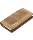Apple iPhone SE/5/5S Caseme Canvas Skin Portemonnee Hoesje Bruin afbeelding 3