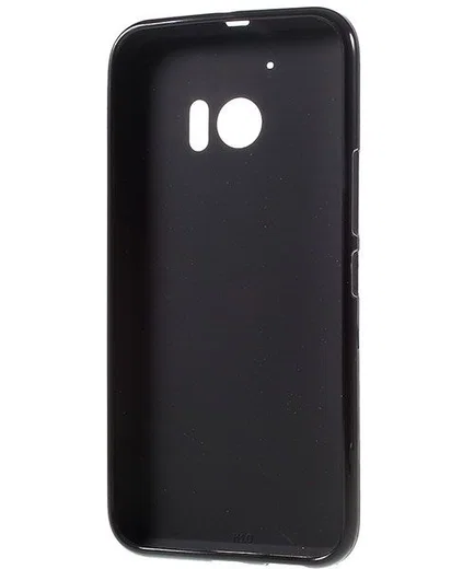 HTC 10 Hoesje TPU Back Cover Mat Zwart afbeelding 3