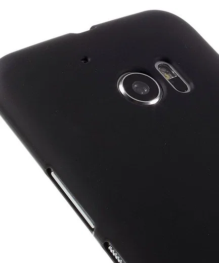 HTC 10 Hoesje TPU Back Cover Mat Zwart afbeelding 4
