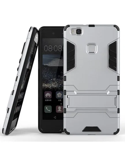 Hybride Huawei P9 Lite Hoesje Zilver afbeelding 2