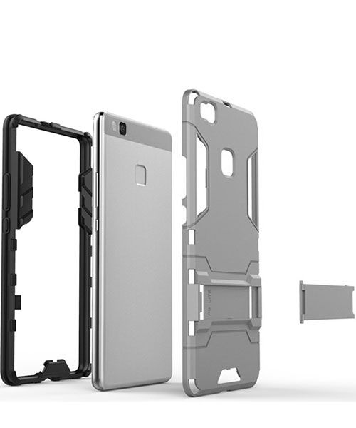 Hybride Huawei P9 Lite Hoesje Blauw afbeelding 3