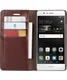 Echt Leren Huawei P9 Lite Bookcase Hoesje Met Pasjes Bruin afbeelding 1