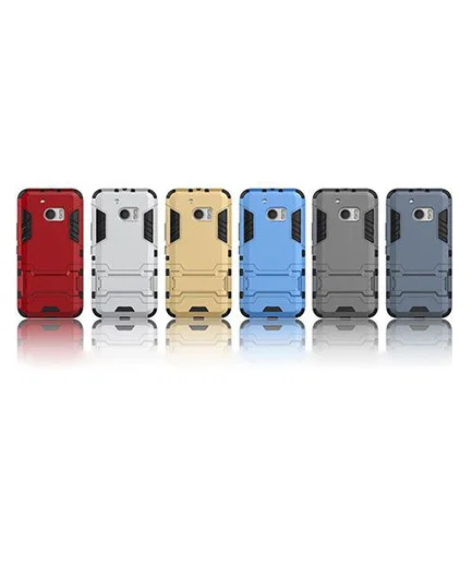 Hybride HTC 10 Hoesje Grijs afbeelding 8