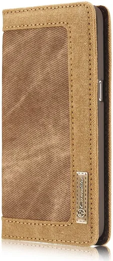 Samsung Galaxy S7 Canvas Portemonnee Bookcase Hoesje Bruin afbeelding 8