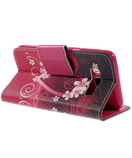 Samsung Galaxy J5 (2016) Print Hoesje Heart Flowers afbeelding 6