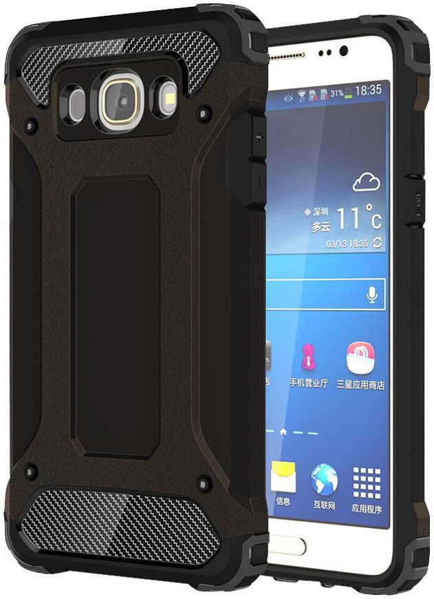 Samsung Galaxy J5 (2016) Hybride Hoesje Zwart afbeelding 1