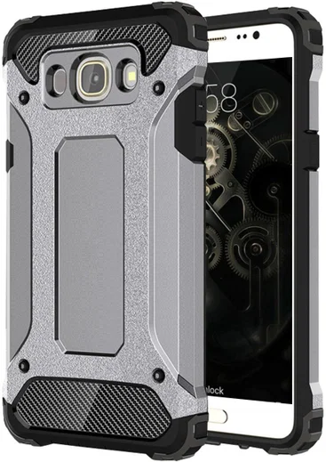 Samsung Galaxy J5 (2016) Hybride Hoesje Grijs afbeelding 2
