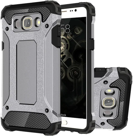 Samsung Galaxy J5 (2016) Hybride Hoesje Grijs afbeelding 1