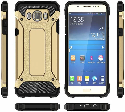 Samsung Galaxy J5 (2016) Hybride Hoesje Goud afbeelding 5