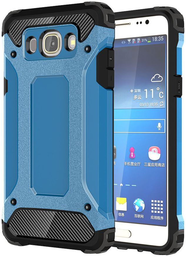 Samsung Galaxy J5 (2016) Hybride Hoesje Blauw afbeelding 1