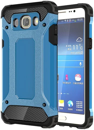 Samsung Galaxy J5 (2016) Hybride Hoesje Blauw afbeelding 1