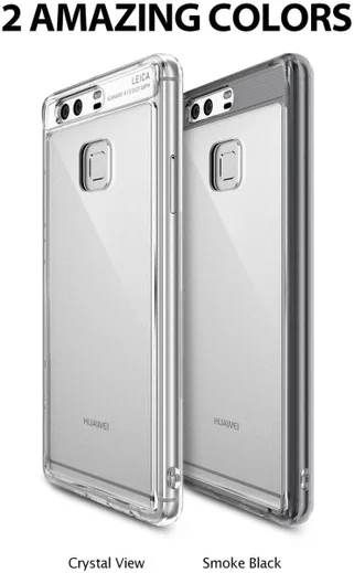 Ringke Fusion Hoesje Huawei P9 Doorzichtig Smoke Black afbeelding 8