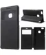 Huawei P9 Lite Window View Flip Case Zwart afbeelding 1