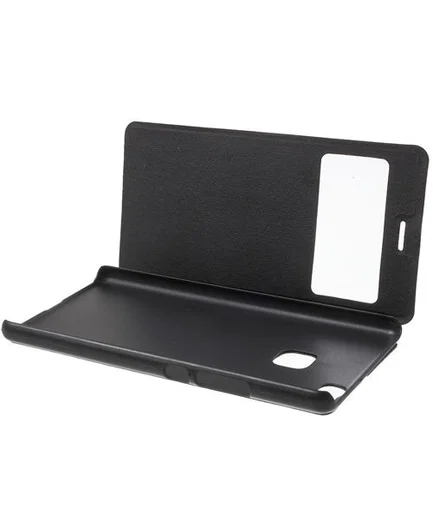 Huawei P9 Lite Window View Flip Case Zwart afbeelding 2