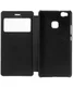 Huawei P9 Lite Window View Flip Case Zwart afbeelding 3