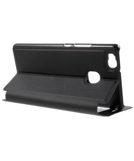 Huawei P9 Lite Window View Flip Case Zwart afbeelding 4