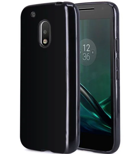 Motorola Moto G4 (Plus) TPU hoesje Zwart afbeelding 1
