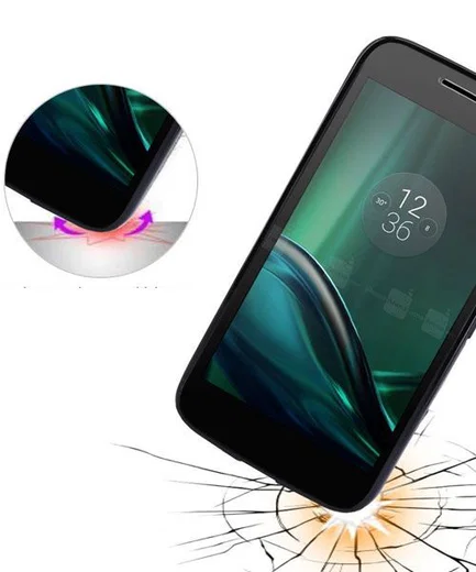 Motorola Moto G4 (Plus) TPU hoesje Zwart afbeelding 4