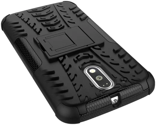 Hybride Motorola Moto G4 Hoesje Zwart afbeelding 3