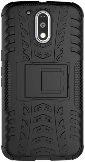 Hybride Motorola Moto G4 Hoesje Zwart afbeelding 4