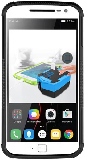 Hybride Motorola Moto G4 Hoesje Zwart afbeelding 5
