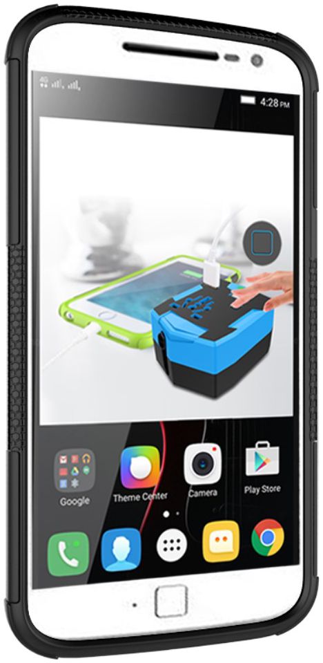 Hybride Motorola Moto G4 Hoesje Zwart afbeelding 6