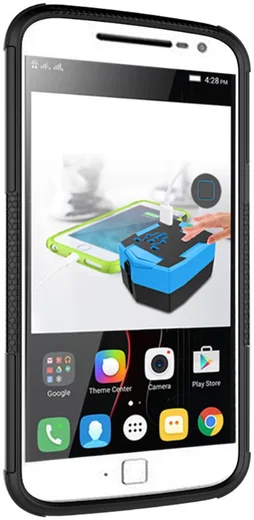 Hybride Motorola Moto G4 Hoesje Zwart afbeelding 6