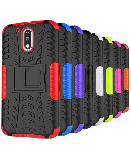 Hybride Motorola Moto G4 Hoesje Oranje afbeelding 3