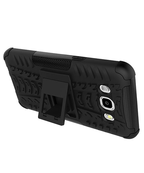 Samsung Galaxy J5 (2016) Hybrid Kickstand Hoesje Zwart afbeelding 4