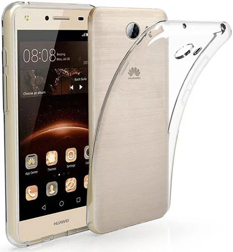 Huawei Y5II Hoesje Dun TPU Transparant afbeelding 1