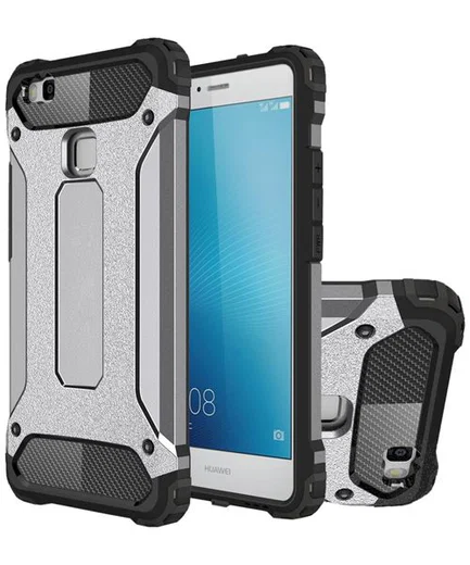 Huawei P9 Lite Armor Guard Hybrid Case Grijs afbeelding 3