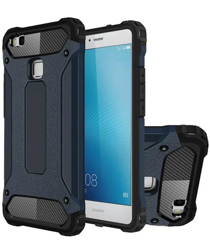 Huawei P9 Lite Armor Guard Hybrid Case Donker Blauw afbeelding 3
