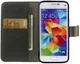 Samsung Galaxy S5 Mini Portemonnee Hoesje Zwart afbeelding 1