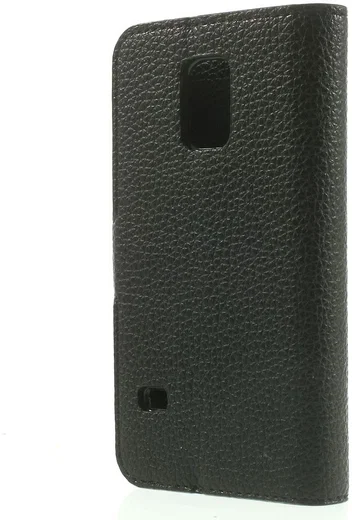 Samsung Galaxy S5 Mini Portemonnee Hoesje Zwart afbeelding 3