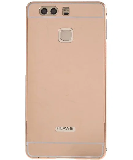 Huawei P9 Hoesje Metalen Frame Roze Gold afbeelding 3