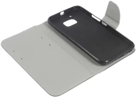 HTC 10 Portemonnee Flip Hoesje Print Don't Touch My Phone afbeelding 4