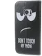 HTC 10 Portemonnee Flip Hoesje Print Don't Touch My Phone afbeelding 5