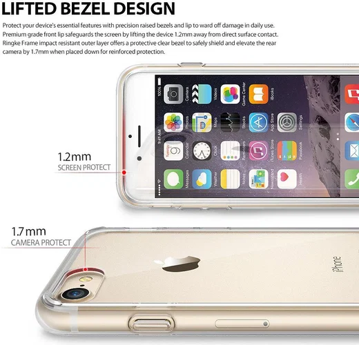 Ringke Fusion iPhone 7 / 8 Hoesje Doorzichtig Smoke Black afbeelding 7