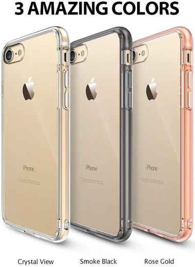 Ringke Fusion iPhone 7 / 8 Hoesje Doorzichtig Smoke Black afbeelding 8