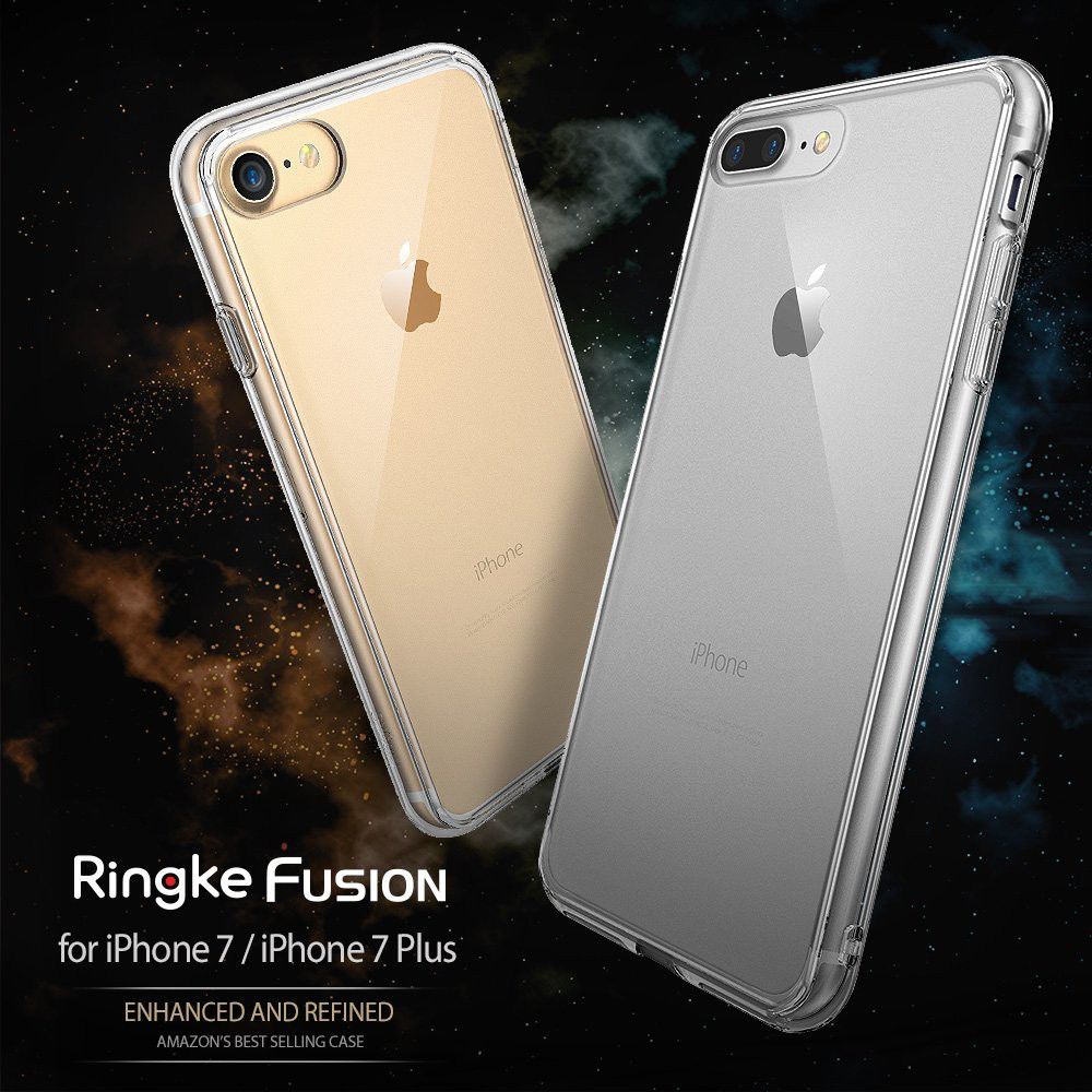 Ringke Fusion iPhone 7 / 8 Hoesje Doorzichtig Smoke Black afbeelding 9