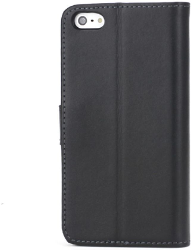 Apple iPhone 5/5s/SE Wallet Stand Case Zwart afbeelding 6