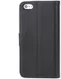 Apple iPhone 5/5s/SE Wallet Stand Case Zwart afbeelding 6