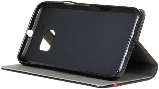 HTC 10 Contrast Flip Hoesje Zwart afbeelding 3
