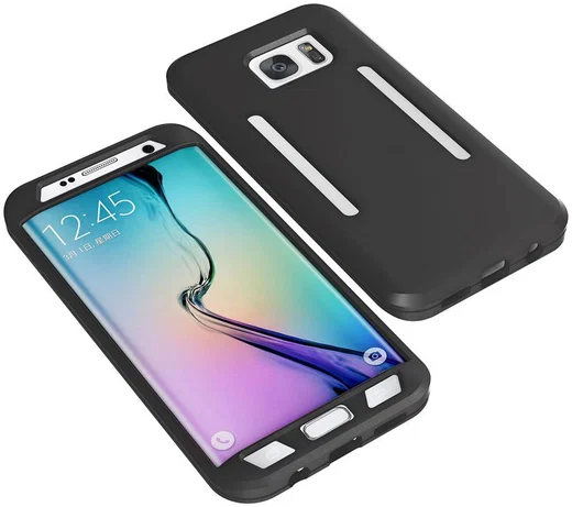 Samsung Galaxy S7 Edge Silicone Hoesje met Sport Armband Zwart afbeelding 7