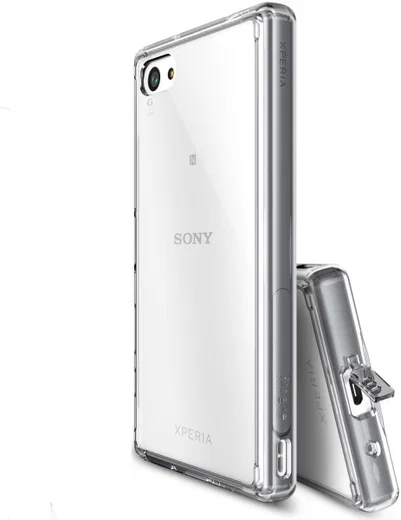 Ringke Fusion Sony Xperia Z5 Compact Hoesje Doorzichtig Smoke Black afbeelding 2