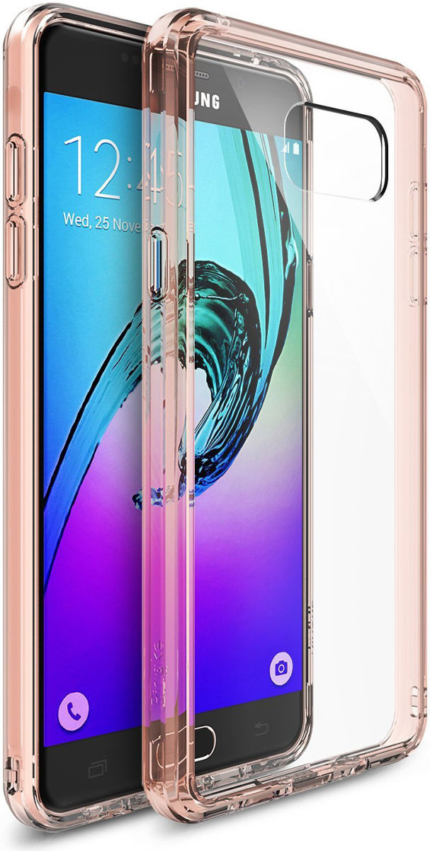 Ringke Fusion Samsung Galaxy A3 (2016) Hoesje Doorzichtig Rose Gold afbeelding 1