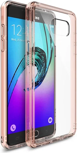 Ringke Fusion Samsung Galaxy A3 (2016) Hoesje Doorzichtig Rose Gold afbeelding 1