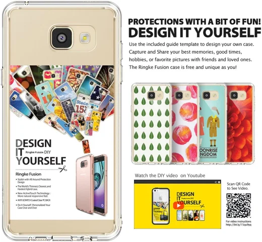 Ringke Fusion Samsung Galaxy A3 (2016) Hoesje Doorzichtig Rose Gold afbeelding 7